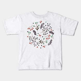 Woodland Berries - Goldenrod Kids T-Shirt